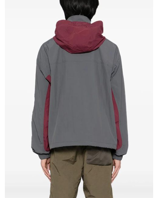 Aape By A Bathing Ape Gray Logo-Embroidered Jacket for men
