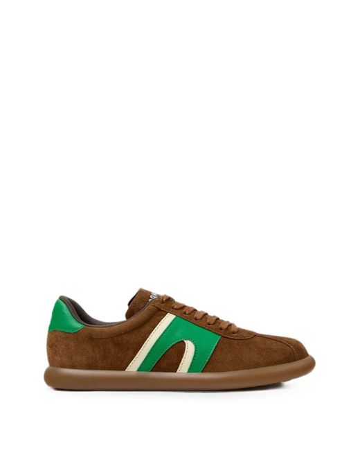 Camper Green Pelotas Soller Nubuck Leather Sneakers
