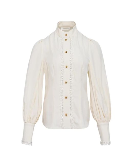 Zimmermann White Trim Utility Blouse