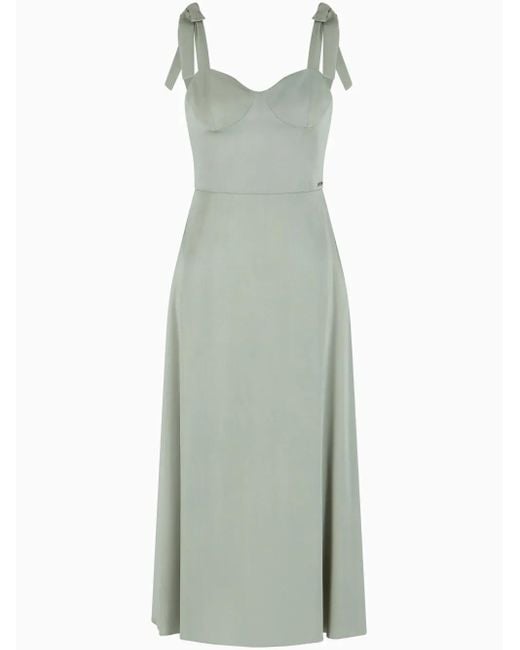 ARMANI EXCHANGE Green Kleid Mit Schleifenverschluss