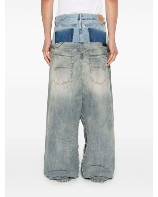 Balenciaga Cut-Up Jeans in Blue | Lyst