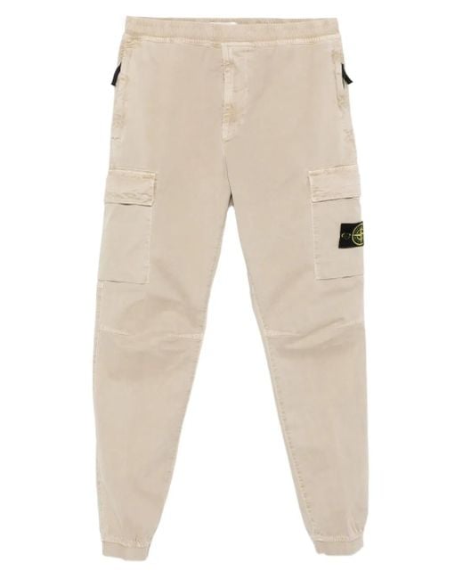 Stone Island Cargohose mit aufgesetzten Taschen in Natural für Herren