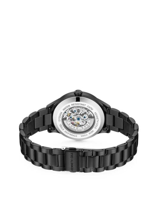 Kenneth Cole Black Skeleton 42Mm Watch for men