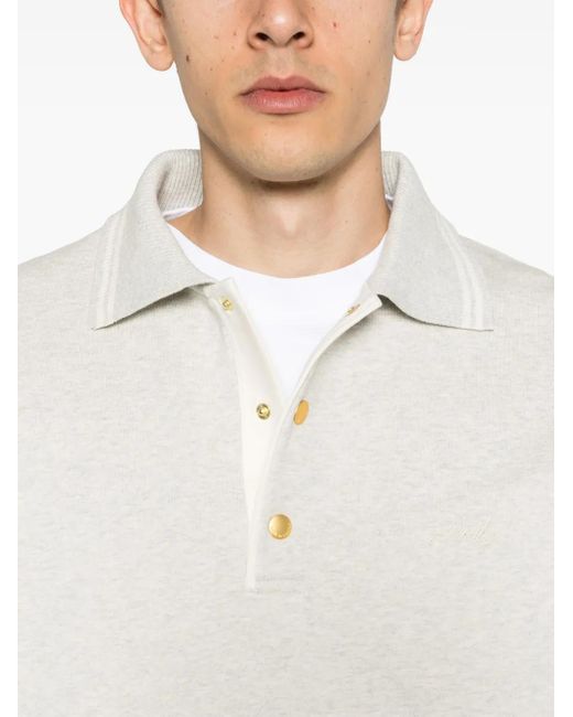 Drole de Monsieur White Embroidered-Logo Cotton Jumper for men