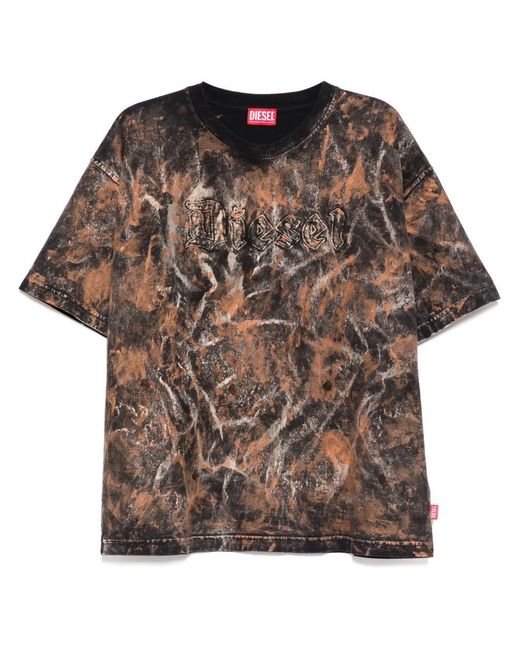 DIESEL Brown Box T-Shirt for men