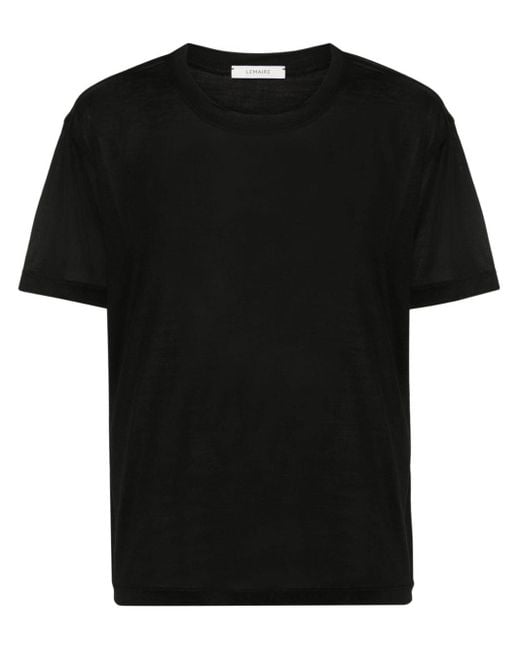 Lemaire Doorzichtig Overhemd in het Black