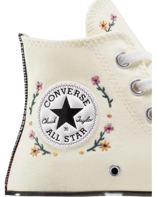 Sneakers Chuck 70 Con Ricamo di Converse in White