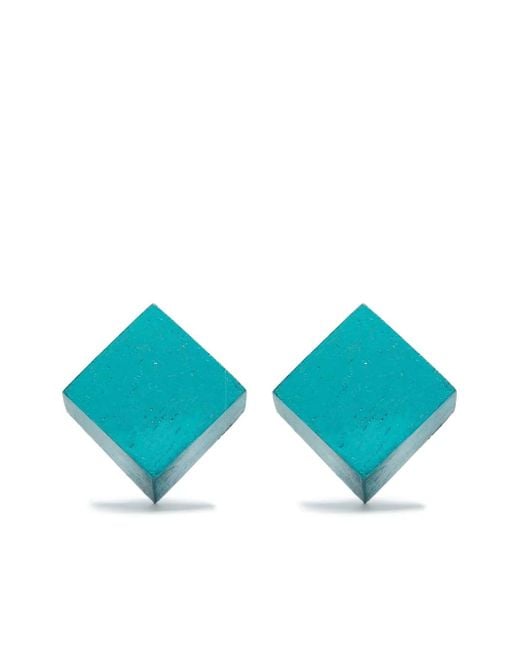 Monies Blue Geometric Earrings