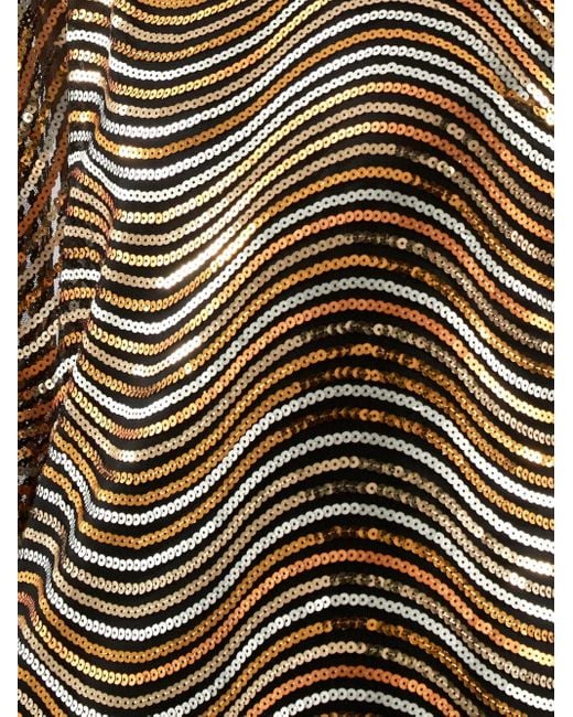 ‎Taller Marmo Metallic Glaum One-Shoulder Midi Dress