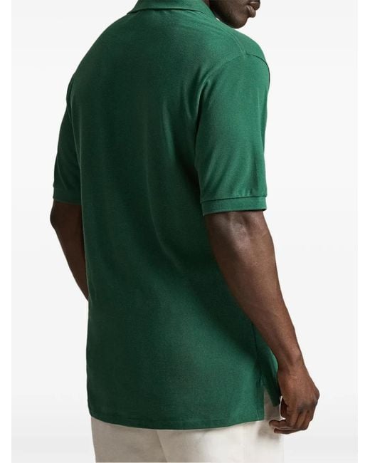 Polo Ralph Lauren Green Embroidered-Pony Polo Shirt for men