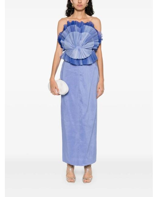 Aje. Kira Midi Dress in Blue | Lyst