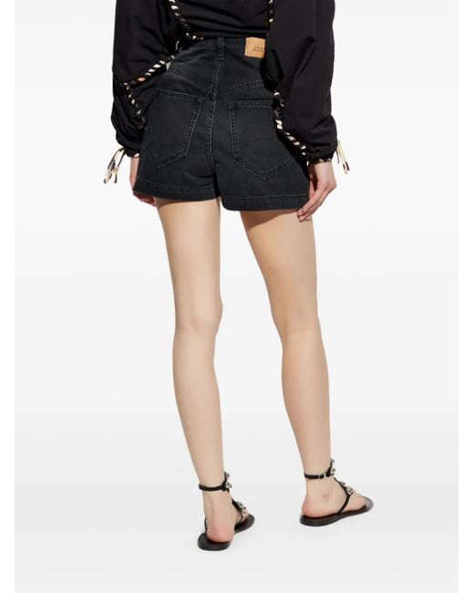 Isabel Marant Black Jovany' Denim Shorts