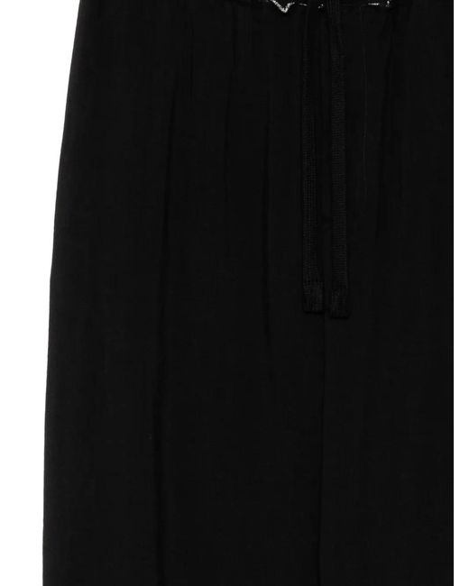 Giovanni Cavagna Black Drawstring Track Pants for men