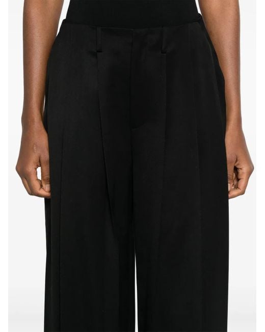 GIUSEPPE DI MORABITO Black Virgin Wool Tailored Trousers
