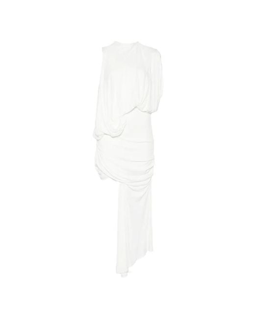 Christopher Esber White Cumulus Tucked Mini Dress