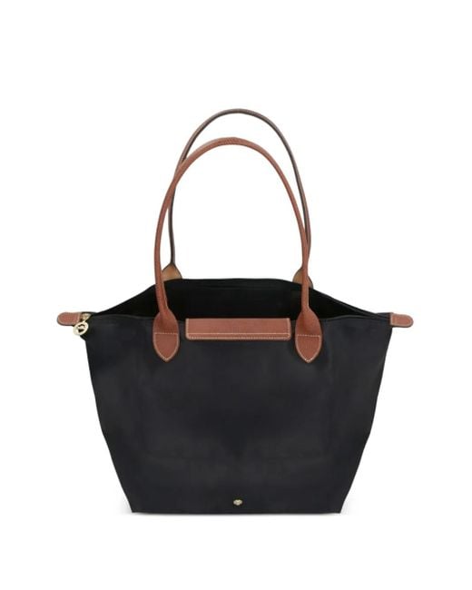 Longchamp Black Large Le Pliage Tote Bag