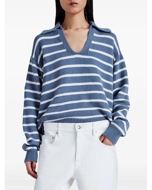 Proenza Schouler Blue Murphy Sriped Sweater