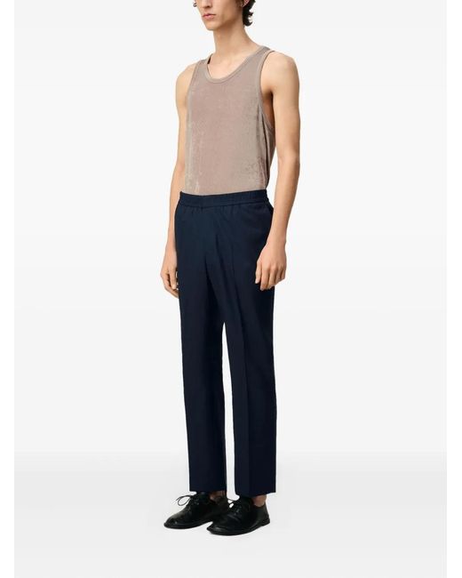 AMI Blue Trousers for men