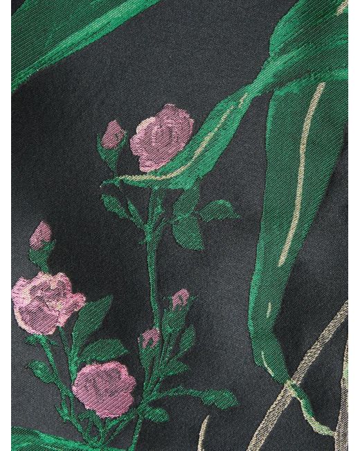 LaDoubleJ Green Bamboo-Print Top