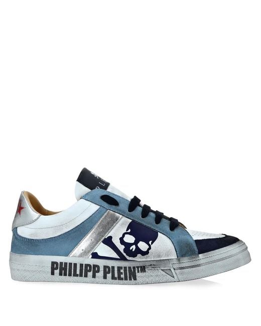 Philipp Plein Blue Retrokickz Tm Sneakers