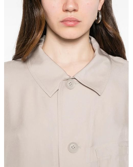 Y-3 White Patch-Pocket Overshirt