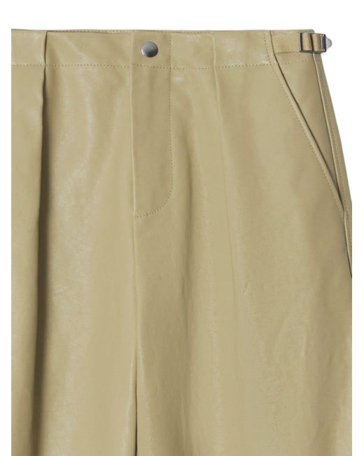 Pantalones con pliegues Burberry de color Natural