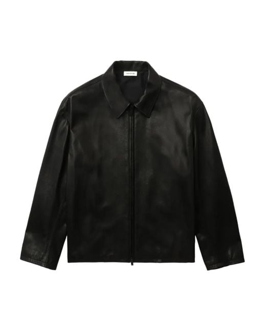 メンズ Fear Of God Rider レザージャケット Black