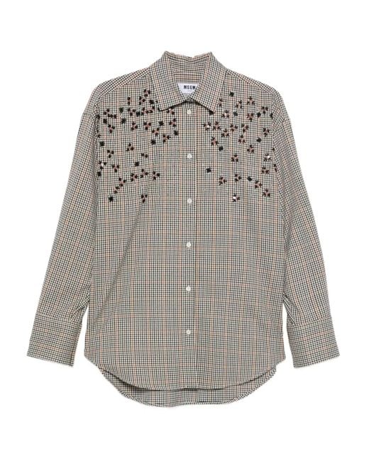 MSGM チェック シャツ Gray