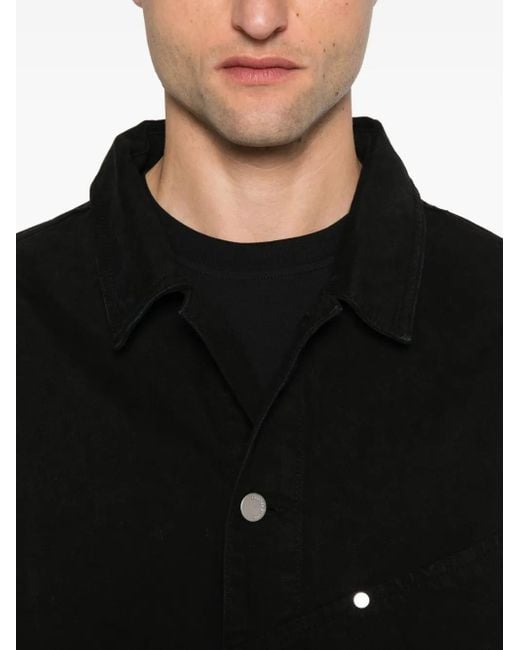 Etudes Studio Black Twill Button-Fastening Jacket