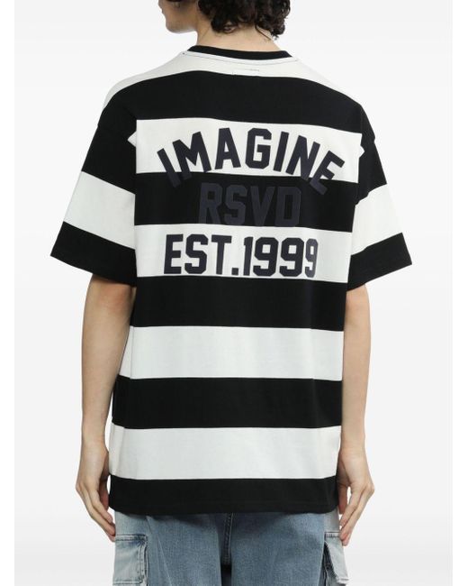 Izzue Black Striped Cotton T-shirt for men