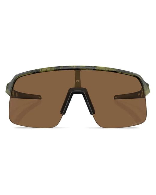 Oakley Brown Sutro Lie Chrysalis Shield-Frame Sunglasses for men