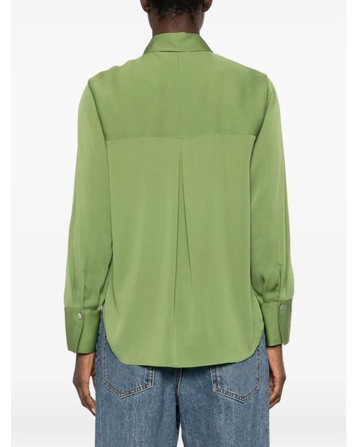 Vince Green Button-Front Shirt