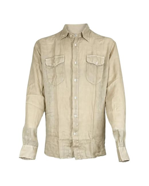 Altea White Flap-Pocket Shirt for men