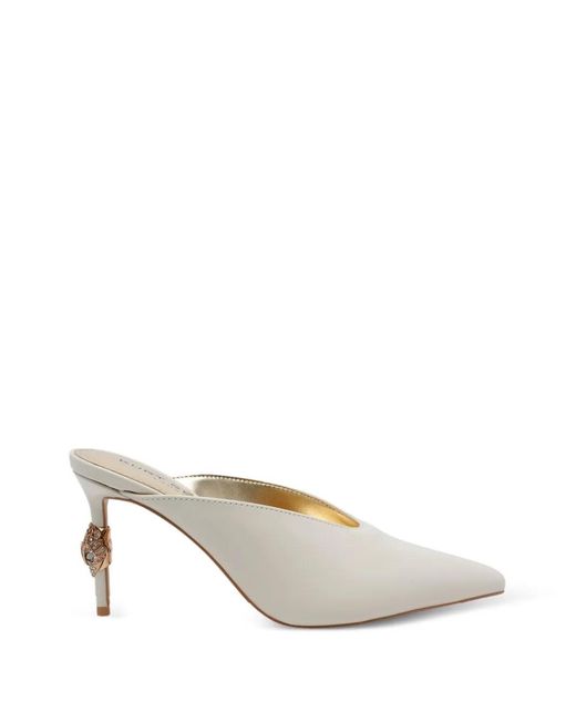Kurt Geiger White Eagle Pointed-Toe Mules