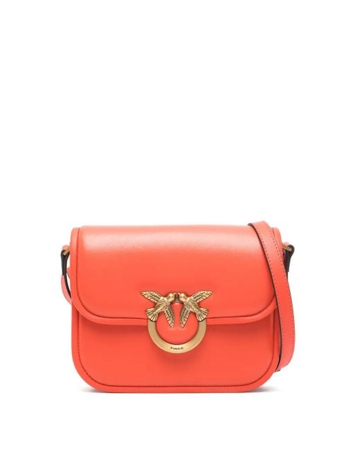 Pinko Red 'Love Box Bag' Crossbody Bag