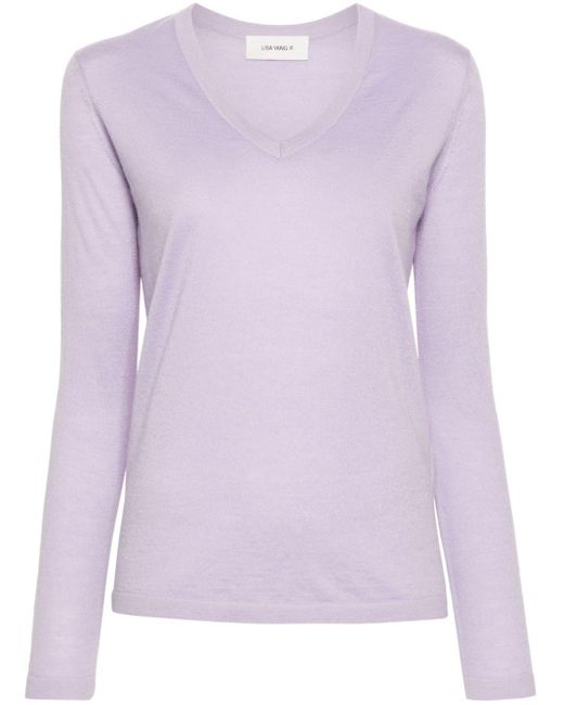 Lisa Yang Jane カシミア セーター Purple