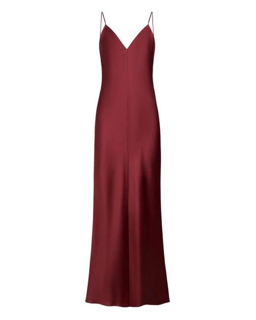 12 STOREEZ シルク スリップドレス Red