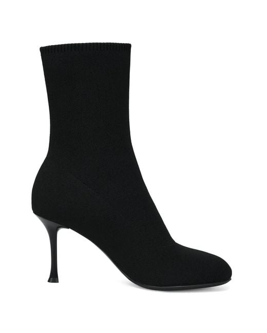 POTAMY Black X Hanna Schönberg Knit Stiletto Ankle Boots