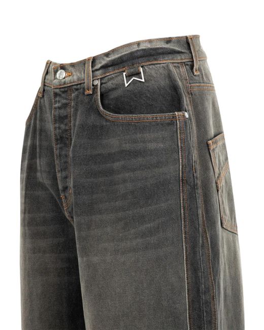 Rhude Jeans Met Effect in het Gray voor heren