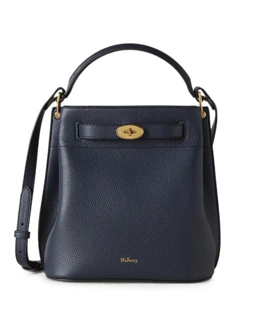 Mulberry Blue Islington Leather Bucket Bag