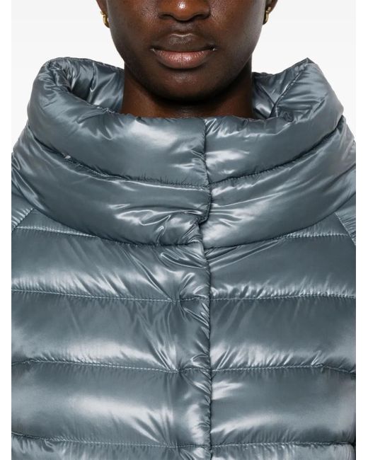 Herno Blue Sofia Quilted Puffer Jacket