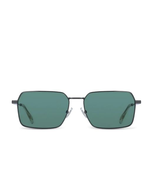 Paul Smith Green Metal Square-Frame Sunglasses for men
