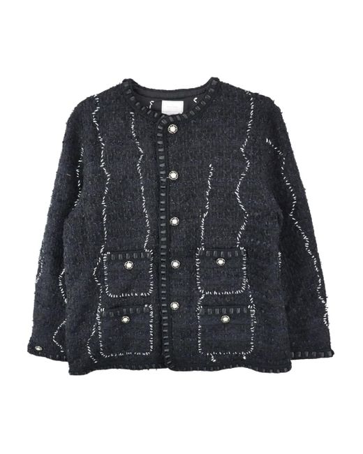 Chaqueta de tweed con botones READYMADE de color Black