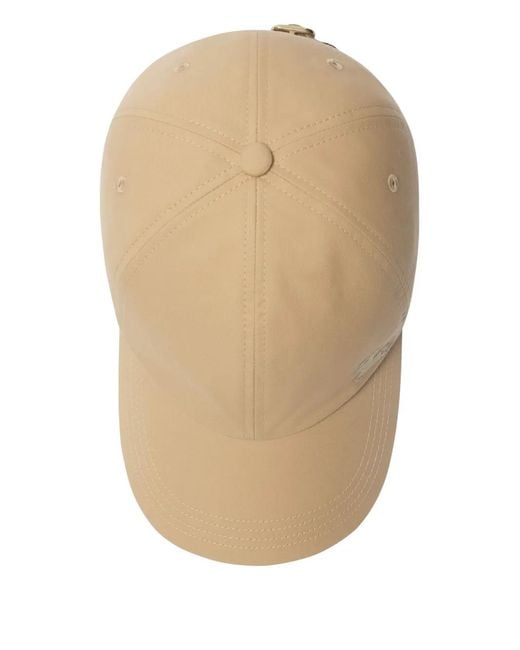 Burberry Natural Gabardine Baseball Cap