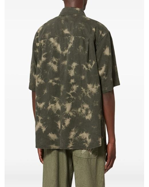 Isabel Marant Green Tabilio Short-Sleeve Shirt for men