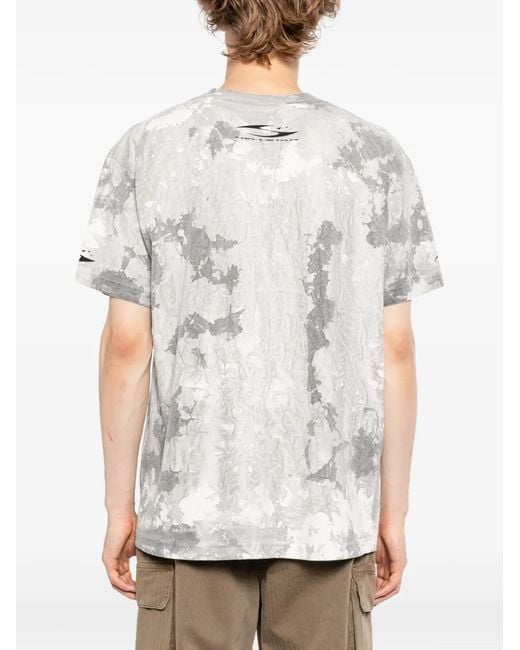 HELLSTAR Gray Graphic Print T-Shirt for men