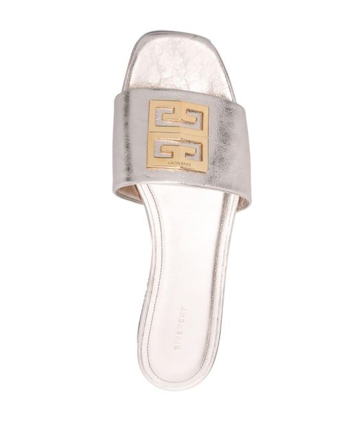 Givenchy White Sandalen mit 4G