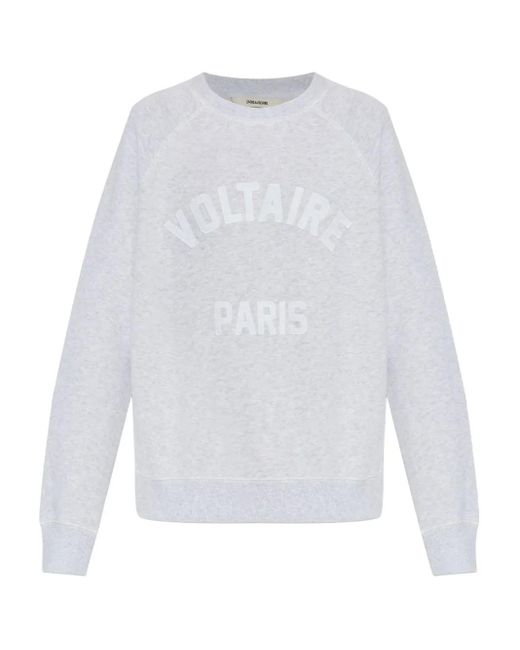 Zadig & Voltaire White Logo-Detail Sweatshirt