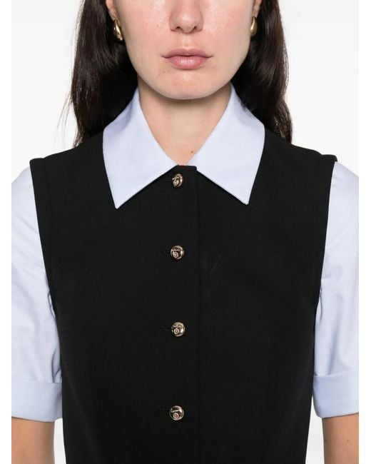 Sandro Black 2-In-1 Mini Dress