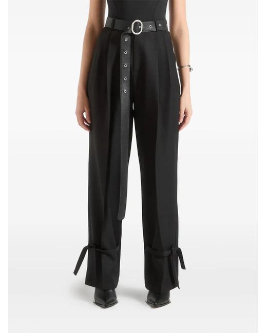 Pantalones Suzanne con cinturón Manière De Voir de color Black